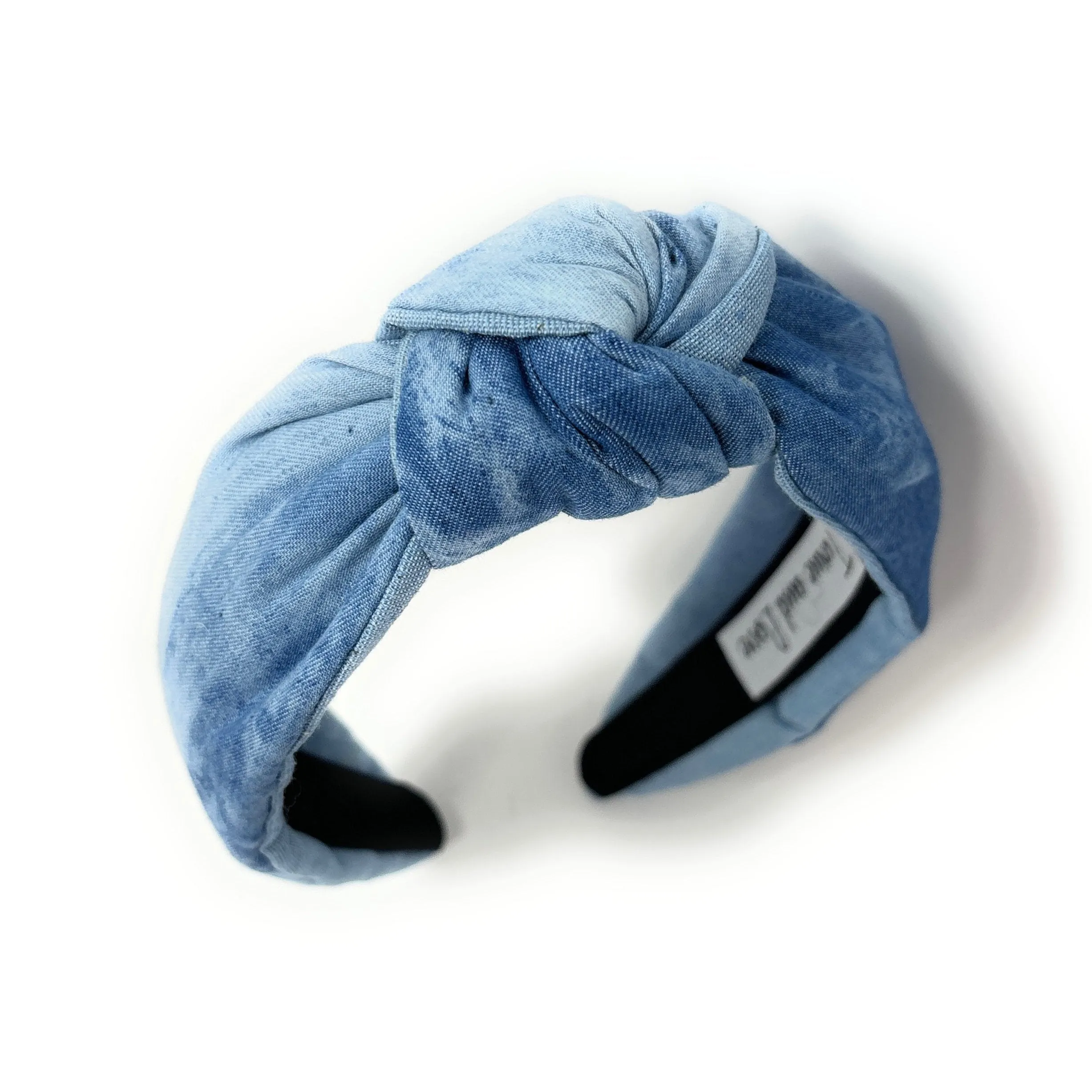 Blue Bleach Knot Headband